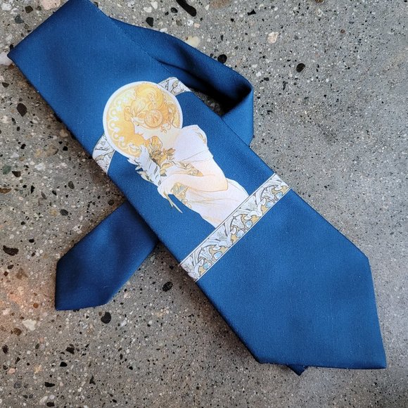 Wembley Other - Wembley Alfons Mucha Art Nouveau STATEMENT tie